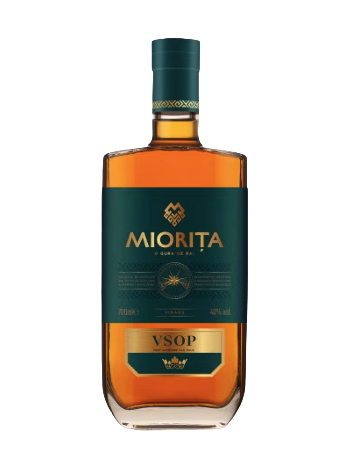 Miorita VSOP Brandy Aged 5 years (Vinars) with 2 glasses 700ml