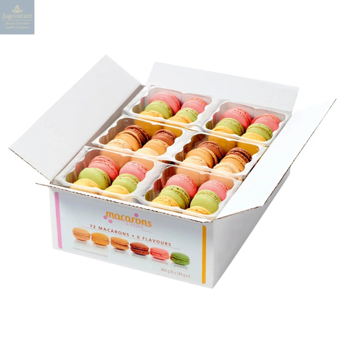 Mixed Macarons 6 flavours x 12pcs - Jag Couture Chocolates