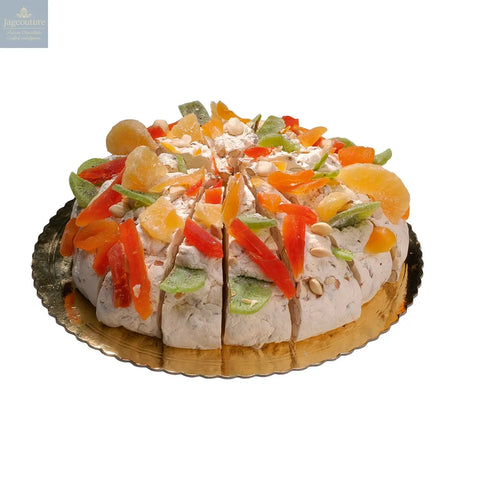 Mixed fruit flavoured handmade soft nougat cake Jag Couture Chocolates