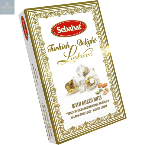 Mixed nut Turkish delight in gift box Jag Couture Chocolates