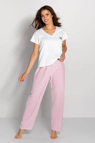 Momenti Per Me blouse and long pants ladies pajamas