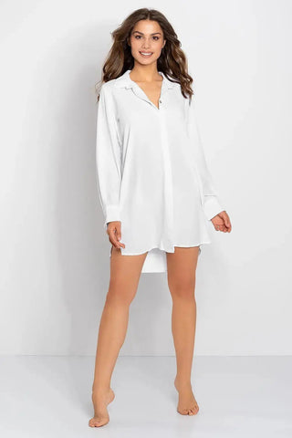Momenti Per Me button closure and soft fabric nightgown