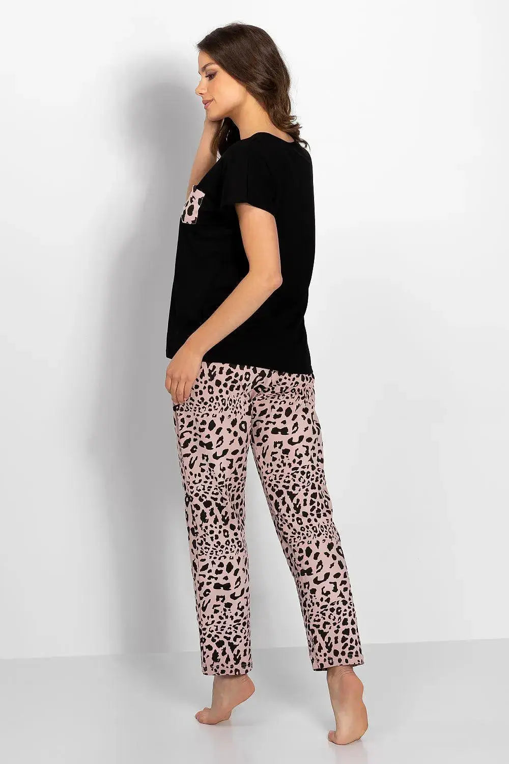 Momenti Per Me decorative blouse and pants ladies pyjamas