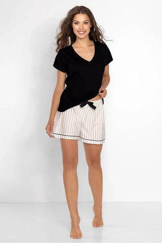 Momenti Per Me fashionable blouse and shorts womens pajamas