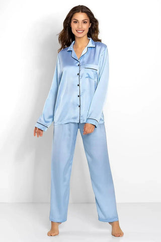 Momenti Per Me high-quality blouse and long pants womens pajamas