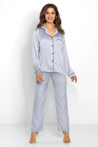 Momenti Per Me high-quality blouse and long pants womens pajamas