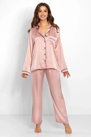 Momenti Per Me high-quality blouse and long pants womens pajamas