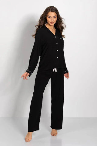 Momenti Per Me shirt and pants unbuttoned womens pajamas