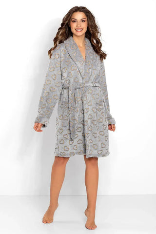 Momenti Per Me womens long-sleeved bathrobe