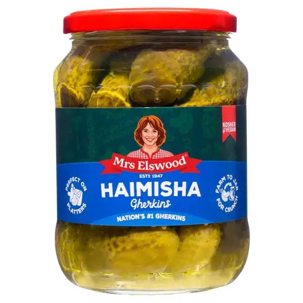 Mrs Elswood Haimisha Gherkins 670g (Case of 6)