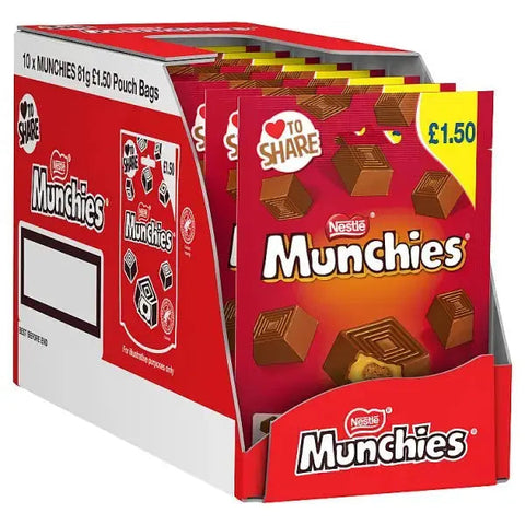 Munchies Milk Chocolate & Caramel Share Bag 81g (Case of 10)