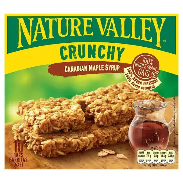 Nature Valley Crunchy Canadian Maple Syrup Cereal Bars  5 x 42g (210g) (Case of 5)