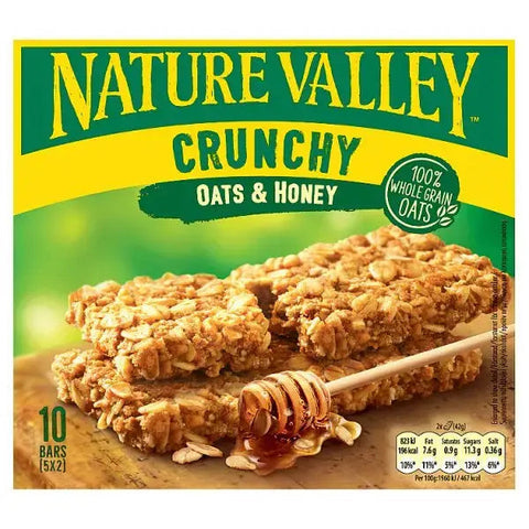 Nature Valley Crunchy Oats & Honey Cereal Bars 5 x 42g (210g) (Case of 5)