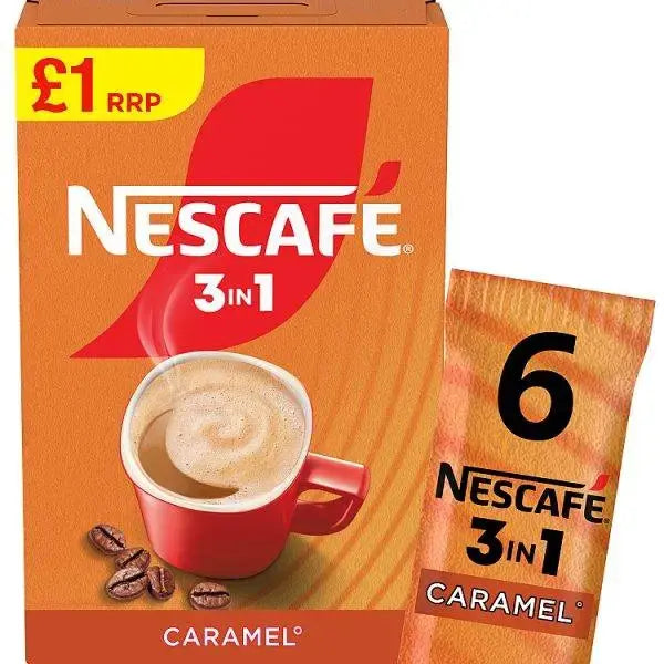 Nescafé 3 in 1 Caramel 6 x 16g (96g) (Case of 11)