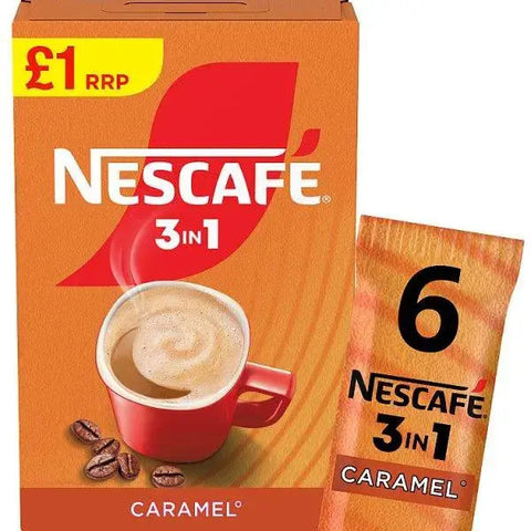 Nescafé 3 in 1 Caramel 6 x 16g (96g) (Case of 11)