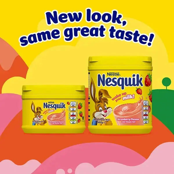 Nesquik Strawberry flavoured milkshake powder 300g tub (Case of 10)