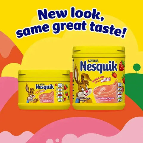Nesquik Strawberry flavoured milkshake powder 300g tub (Case of 10)