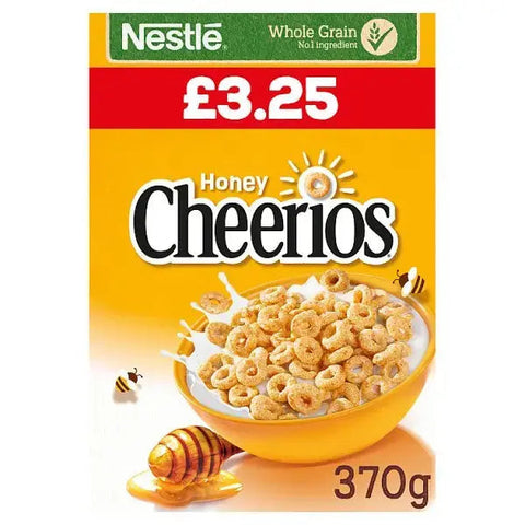 Nestle Cheerios Honey Cereal 370g (Case of 6)