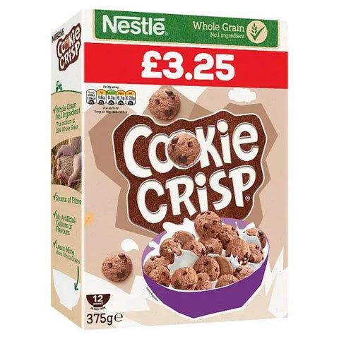 Nestlé Cookie Crisp Chocolate Cereal 375g (Case of 6)