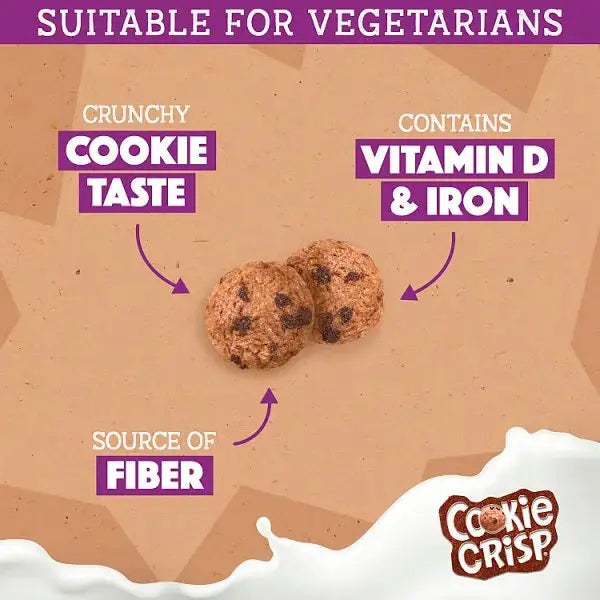 Nestlé Cookie Crisp Chocolate Cereal 375g (Case of 6)