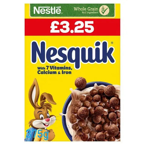 Nestlé Nesquik Chocolate Cereal 375g (Case of 6)