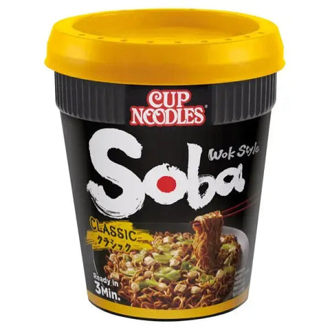 Nissin Soba Classic Instant Wok Style Noodles Pot 90g (Case of 8)