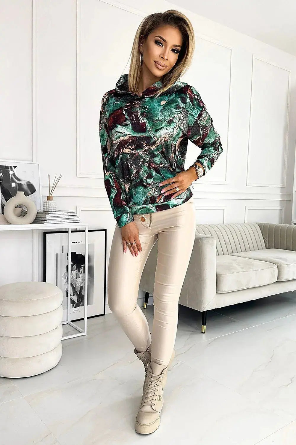 Numoco Comfortable Kangaroo Sweatshirt With Hood