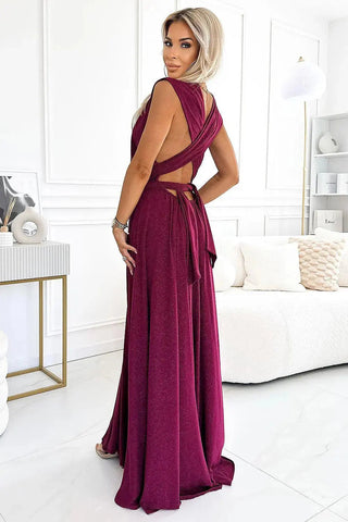 Numoco elegant maxi long dress that can be tied in many ways