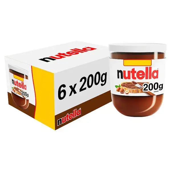 Nutella Hazelnut Spread with Cocoa 200g (Case of 6)