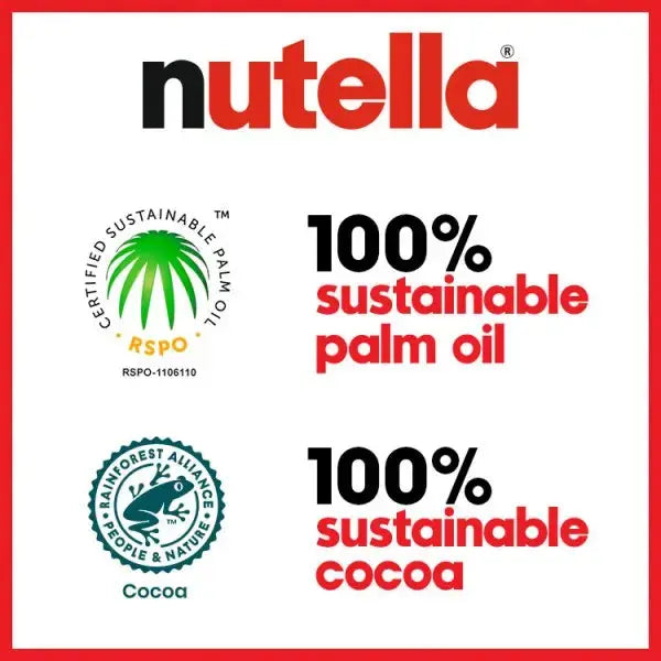 Nutella Hazelnut Spread with Cocoa 350g (Case of 6)