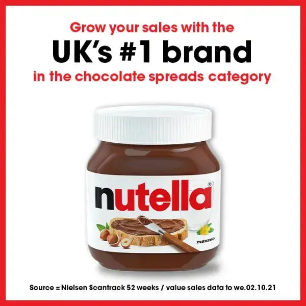 Nutella Hazelnut Spread with Cocoa 350g (Case of 6)