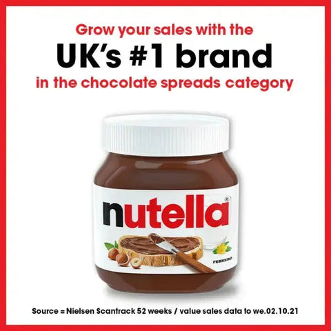 Nutella Hazelnut Spread with Cocoa 350g (Case of 6)