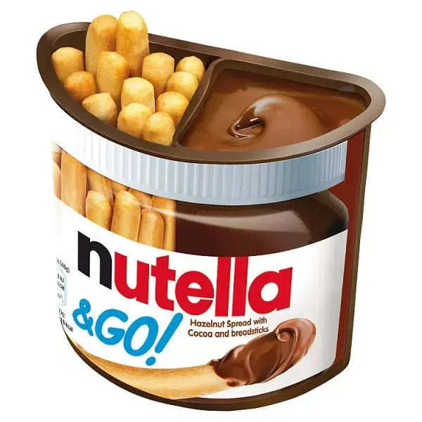 Nutella & Go! Hazelnut Chocolate Spread and Breadsticks Snack Pot 48g (Case of 12)