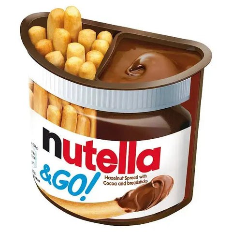Nutella & Go! Hazelnut Chocolate Spread and Breadsticks Snack Pot 48g (Case of 12)
