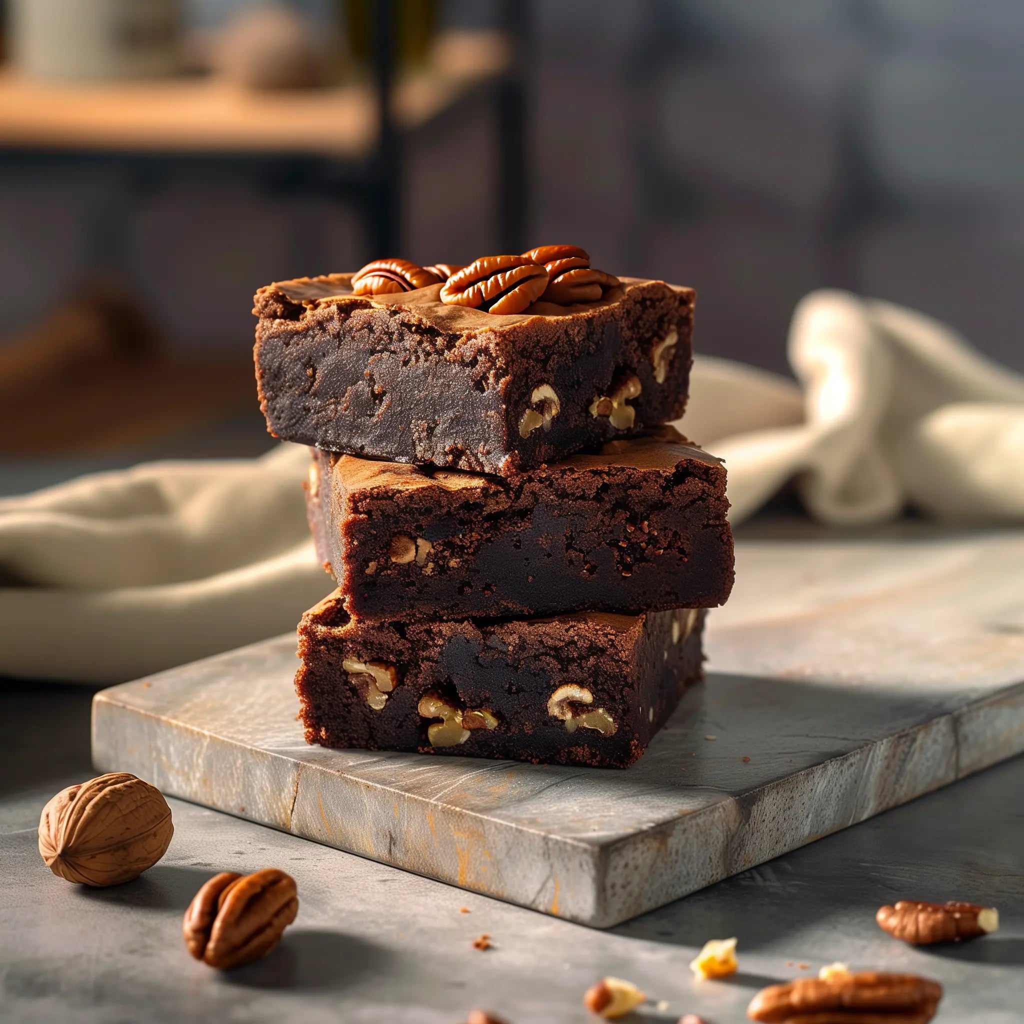 Nutella and Pecan Brownie Box