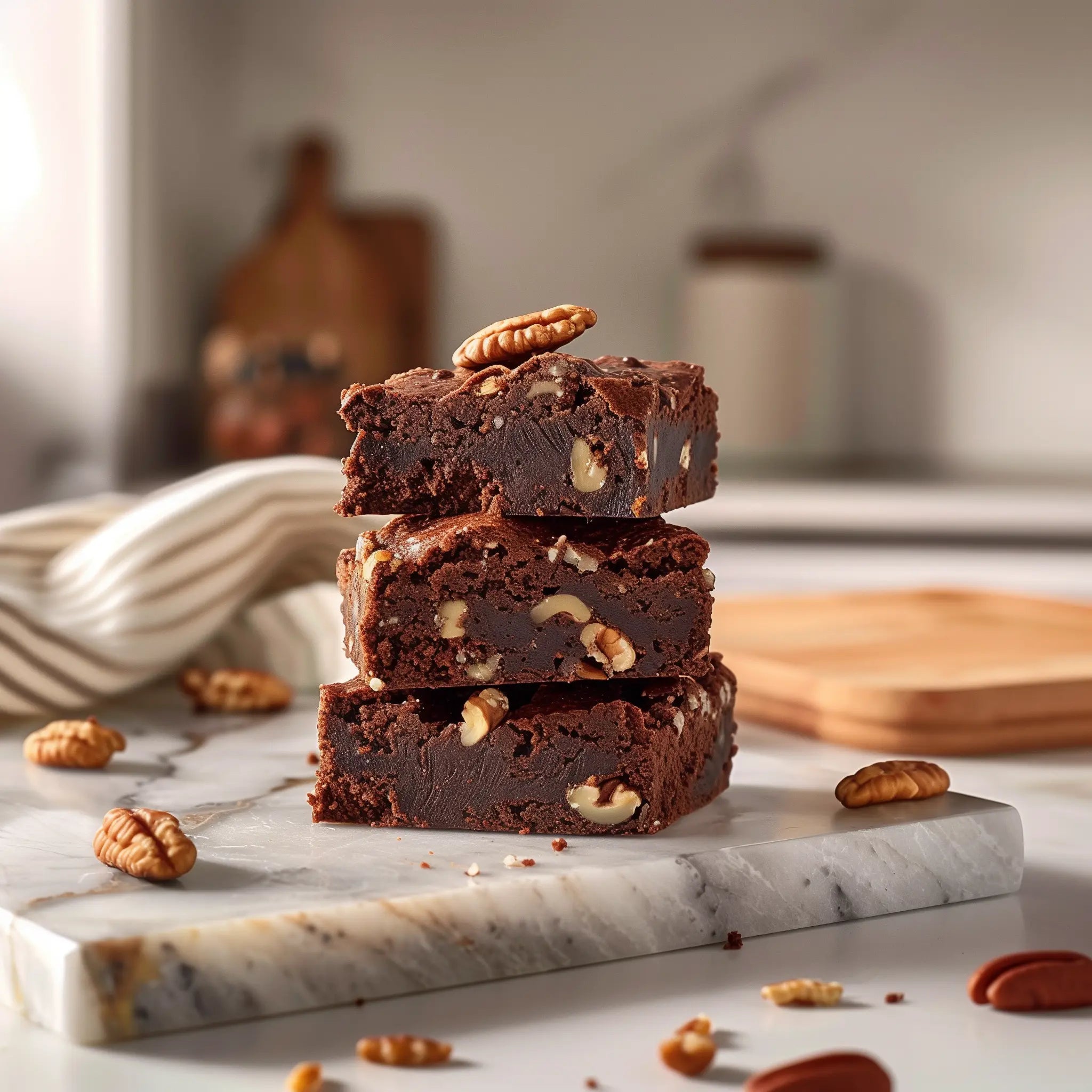 Nutella and Pecan Brownie Box