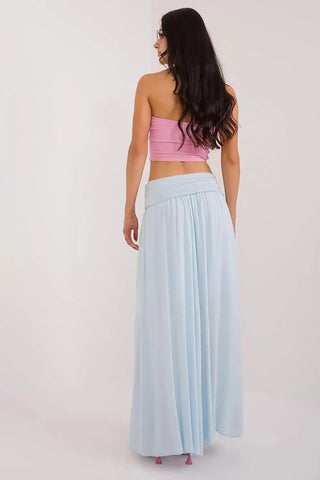 Och Bella smooth, solid material casual maxi skirt