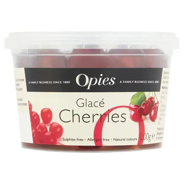 Opies Glacé Cherries 200g (Case of 6)