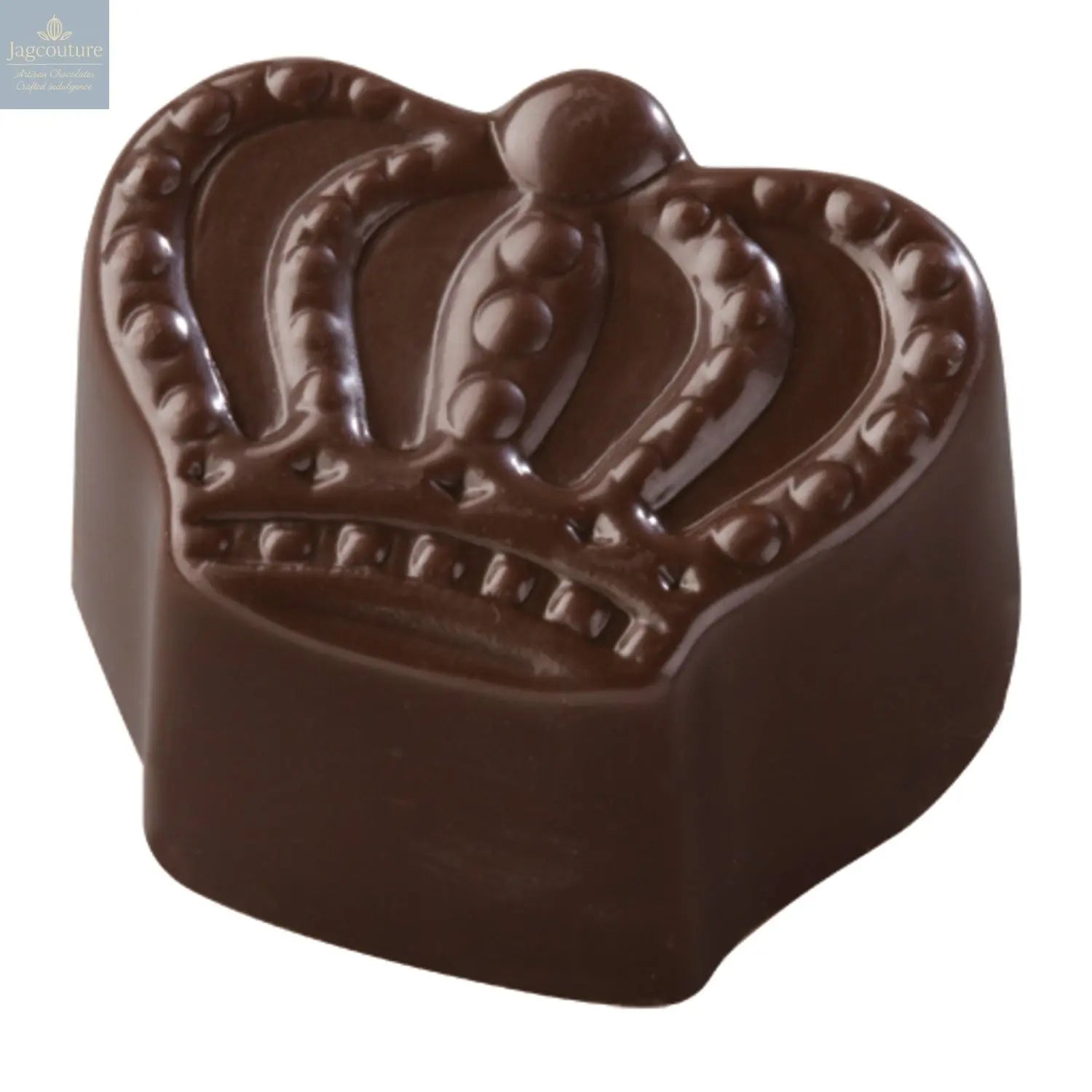Orange Crown - dark orange ganache 15.4g - Jag Couture Chocolates