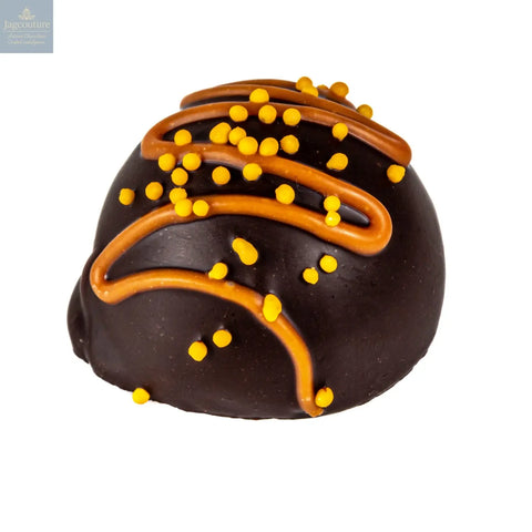 Orange Fruit Cream - flavoured fondant cream in dark chocolate 13g - Jag Couture Chocolates