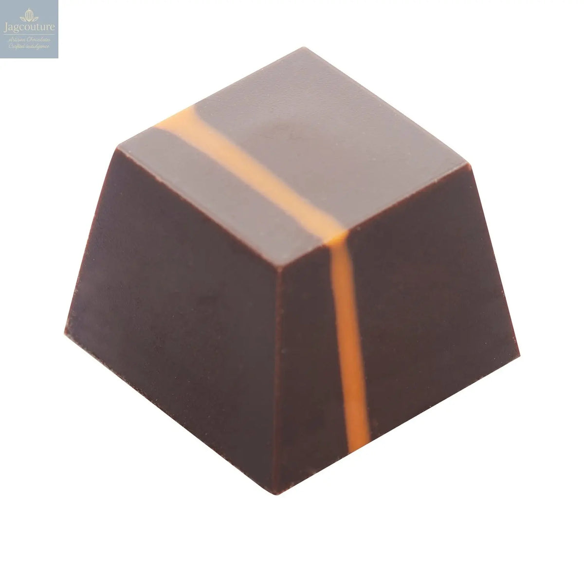 Orange - dark chocolate with orange jam and orange truffle layers 12g - Jag Couture Chocolates