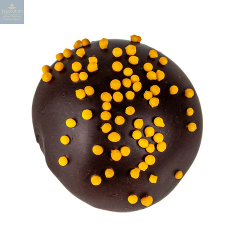 Orange truffle - flavoured oatmilk ganache in dark chocolate 12.8g - Jag Couture Chocolates