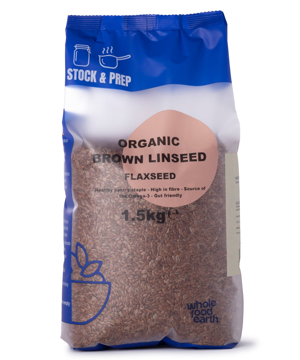 Organic Brown Linseed/Flaxseed - Stock & Prep - 1.5kg