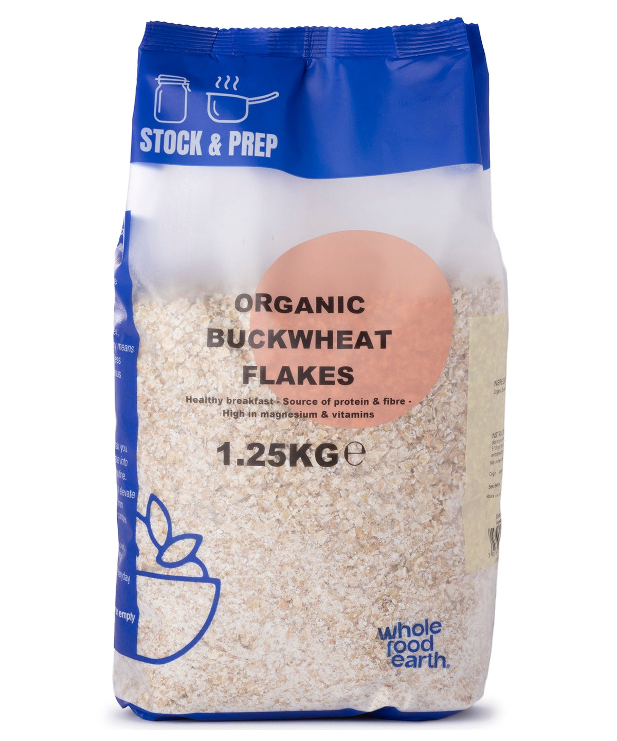 Organic Buckwheat Flakes - Stock & Prep - 1.25kg