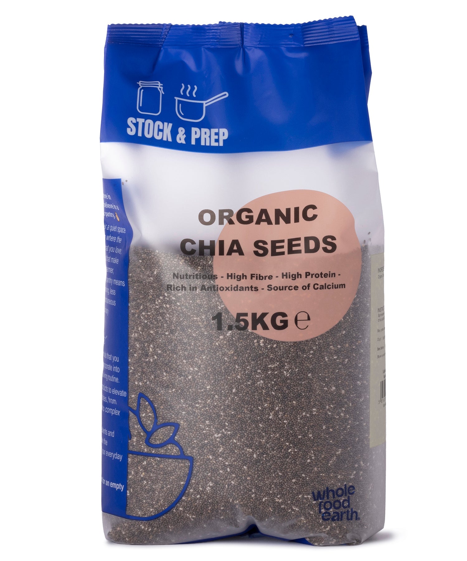 Organic Chia Seeds - Stock & Prep - 1.5kg