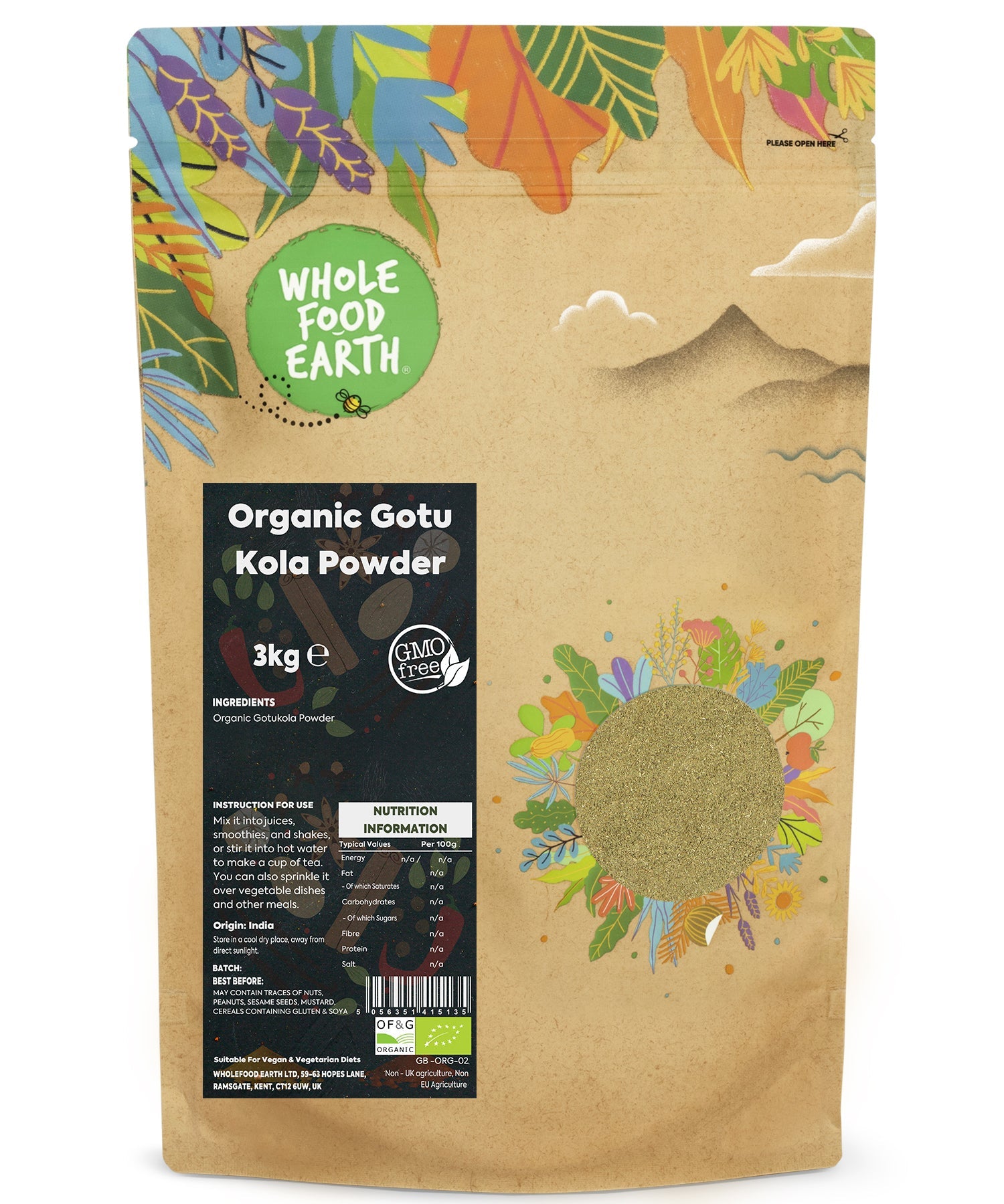 Organic Gotukola Powder