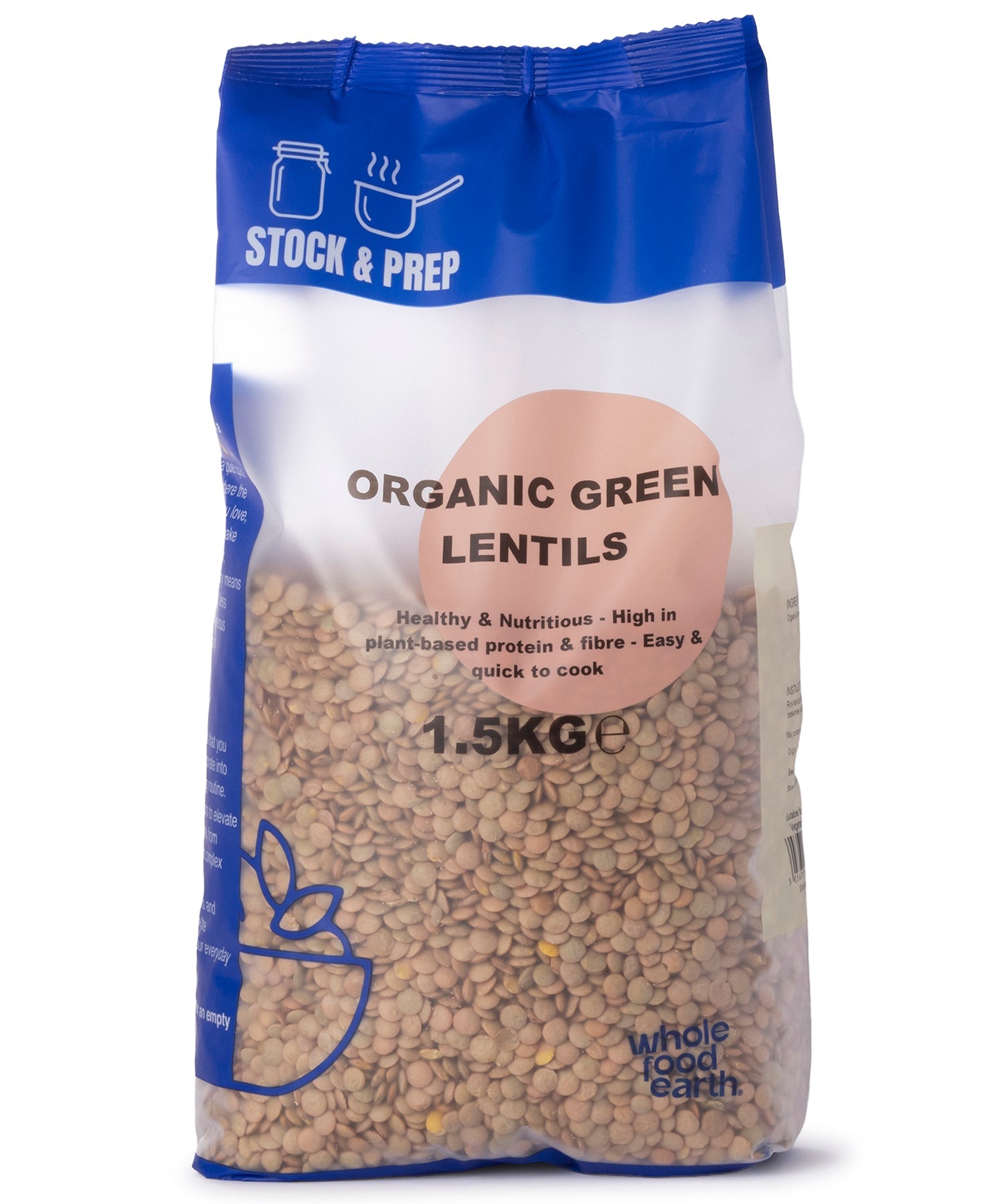 Organic Green Lentils - Stock & Prep - 1.5kg