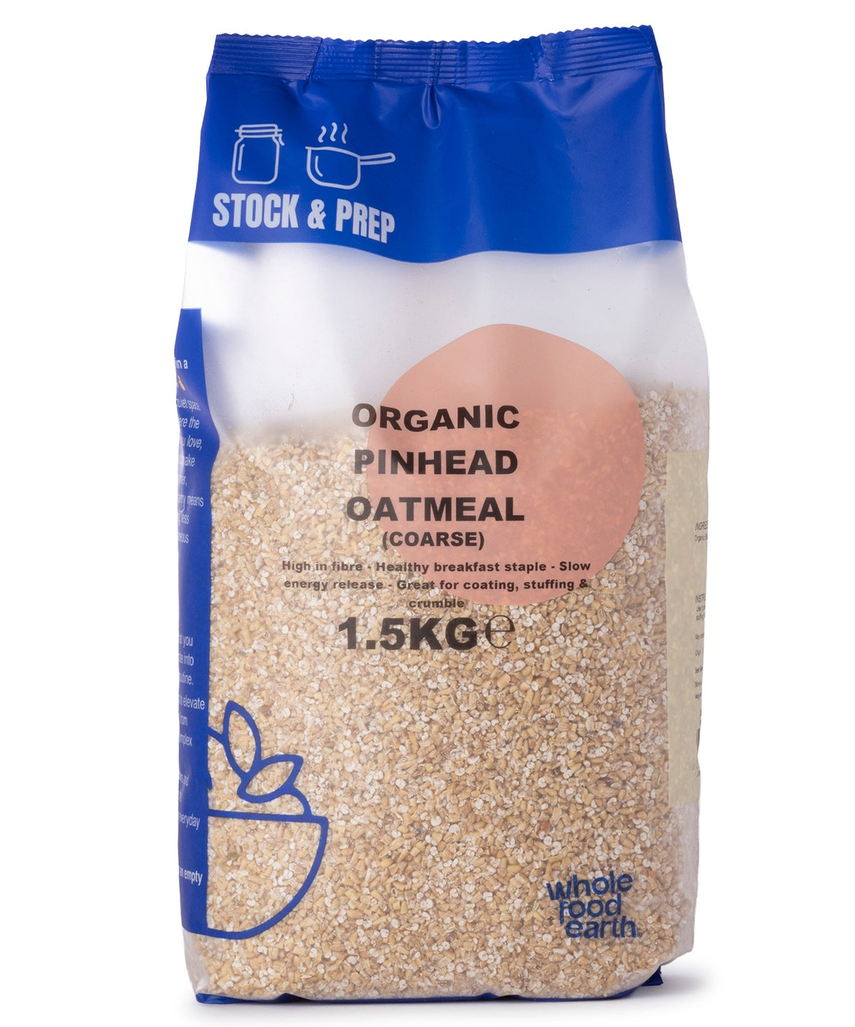 Organic Pinhead (Coarse) Oatmeal - Stock & Prep - 1.5kg