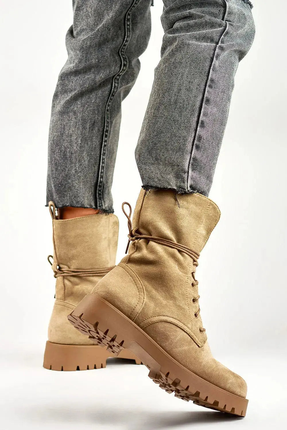 PRIMO women charming black suede baggers boots