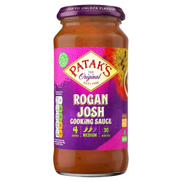 Patak's Rogan Josh Curry Sauce 450g (Case of 6)